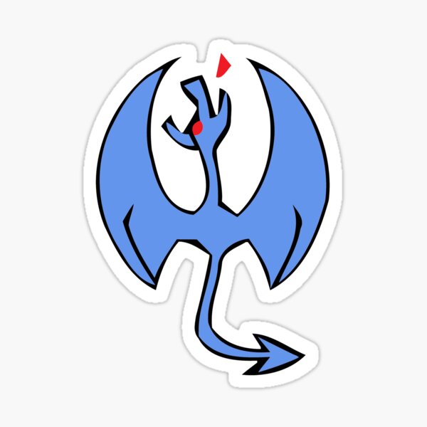 Dragon (variante bleue) Sticker