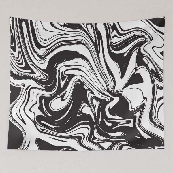 Item preview, Black and White Liquid Ink Zebra Style designed and sold by FotoArtist.