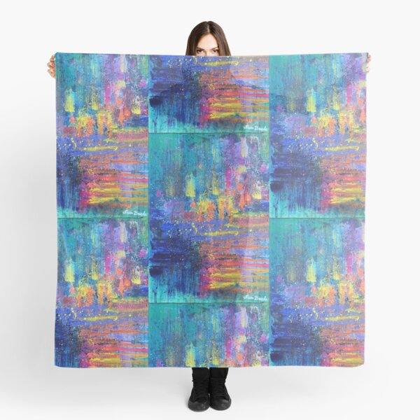 Item preview, Travel into the sunset - abstract expressionism original prophetic art, colourful, rainbow designed and sold by ArtWonderland.