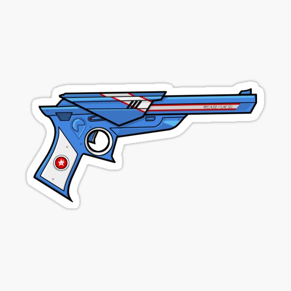 Ray Gun Stickers Redbubble - ray gun decal roblox