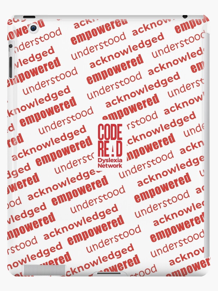 Thumbnail 1 of 2, iPad Case & Skin, Understood Empowered Acknowledged designed and sold by CodeRead.