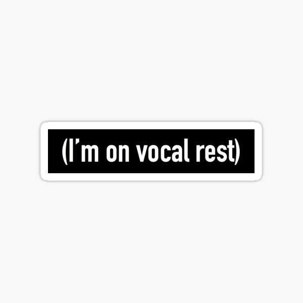 Aperçu de l'œuvre Je suis sur le repos vocal créée et vendue par lumivive.