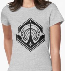 Halo | UNSC Navy Insignia Weathered Women's Fitted T-Shirt