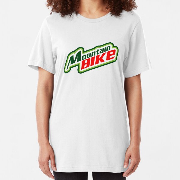 Mountain Bike Mountain Dew Parody Slim Fit T-Shirt