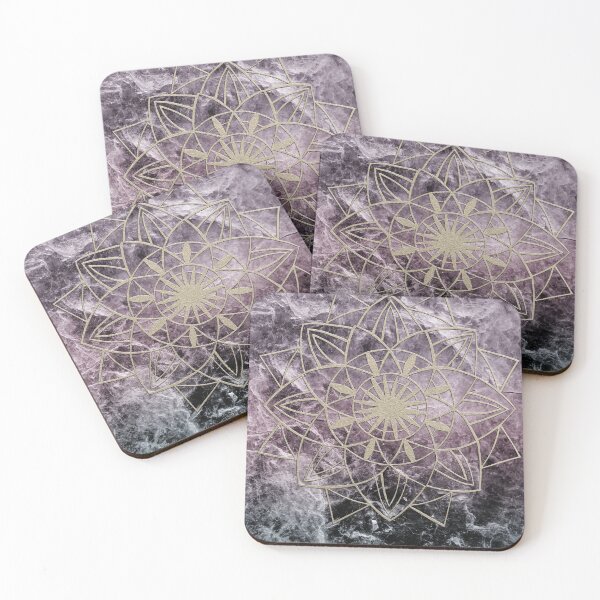 Item preview, Star Mandala on Dark Night Marble #1 #decor #art  designed and sold by Anita's & Bella's Art.