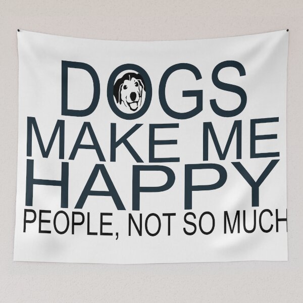 Item preview, DOGS MAKE ME HAPPY designed and sold by CalliopeSt.