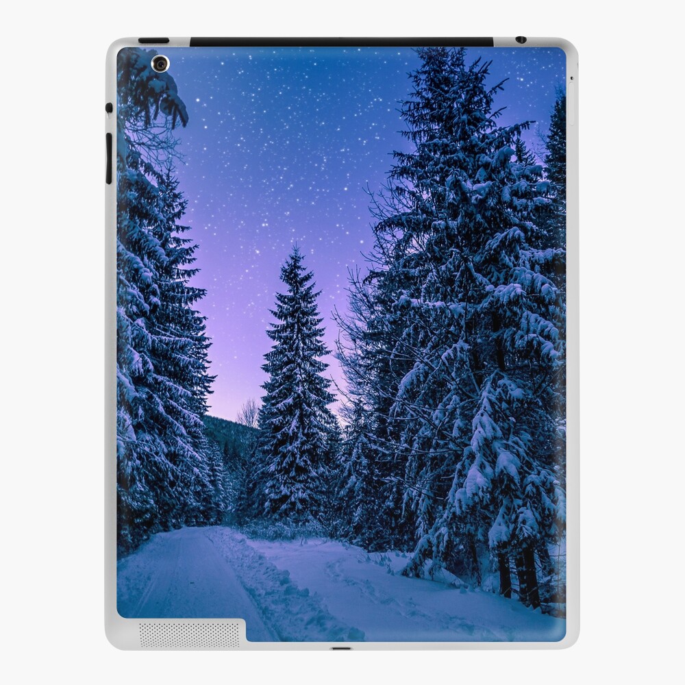 Winter Snow Trees Ipad Case Skin By Iskanderox Redbubble