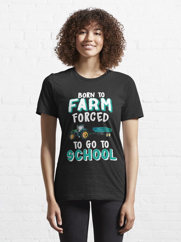 Vintage Back to School Farm T-Shirt, Born to Farm Forced to Go to School, Gift for Farm lovers, Farmer Tees, Farm Shirt