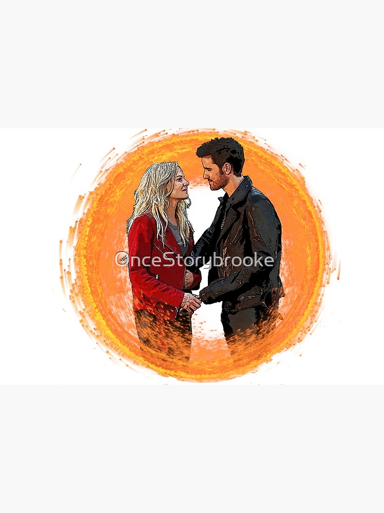 Once Upon A Time - Captain Swan (Emma and Hook) In Front of Portal | Poster
