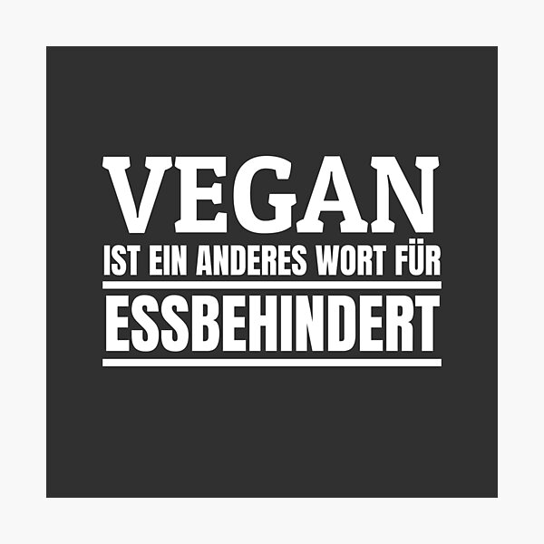 Wandbilder Vegan Witze Redbubble