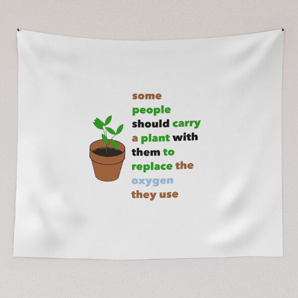 Item preview, Some people should carry a plant with them to replace the oxygen they use, with plant pot designed and sold by qlobba.