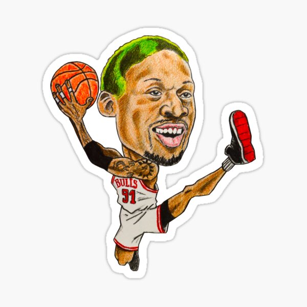 Rodman Caricature Sticker