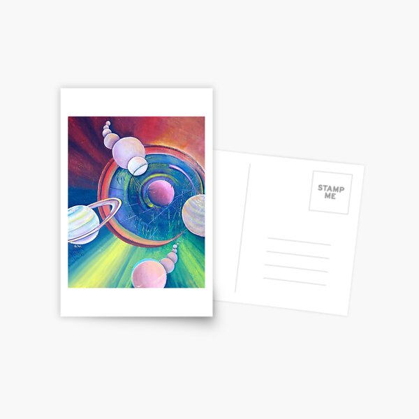 Planetary Alignment Postcard