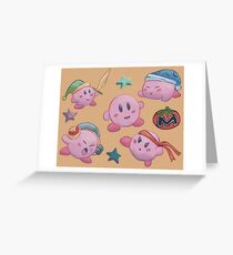 Eine ganze Menge Kirby Grußkarte
