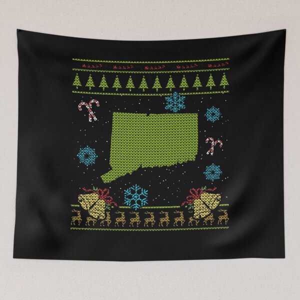 Item preview, Connecticut Christmas Ugly Shirt designed and sold by shoppzee.