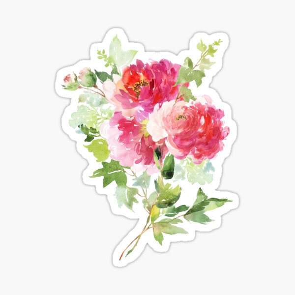 Sticker Sheet – Wildflowers, Watercolor Flower