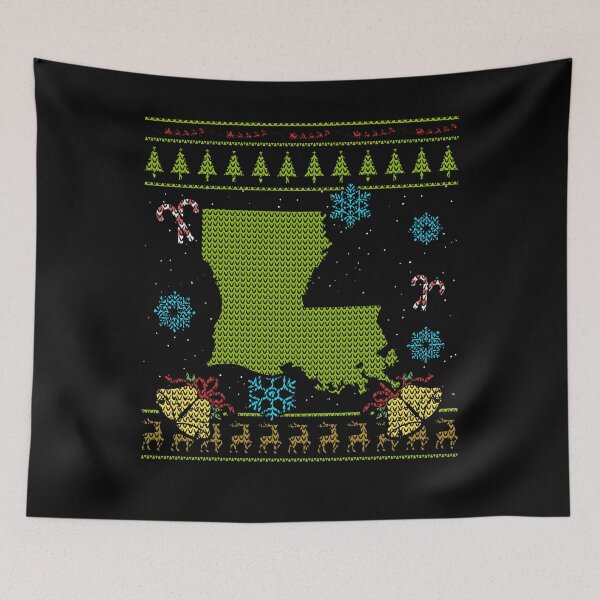 Item preview, Louisiana Christmas Ugly Shirt designed and sold by shoppzee.