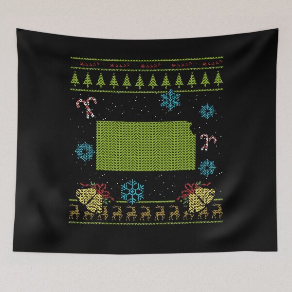 Item preview, Kansas Christmas Ugly Shirt designed and sold by shoppzee.