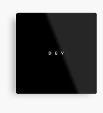 Dev (minimal) Metal Print