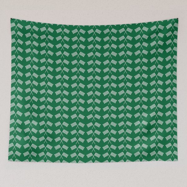 Item preview, Crossed waving checkered flags seamless pattern background endless texture. Original concept of motor sport designed and sold by Tae Mi.