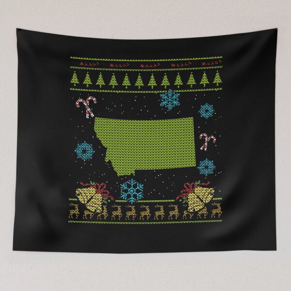 Item preview, Montana Christmas Ugly Shirt designed and sold by shoppzee.