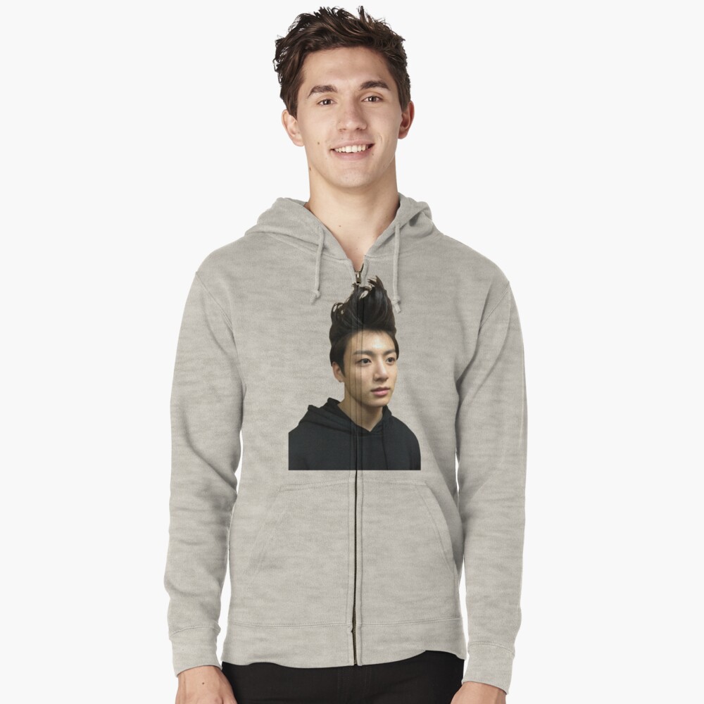 "BTS JUNGKOOK 180901" Zipped Hoodie by lyshoseok | Redbubble