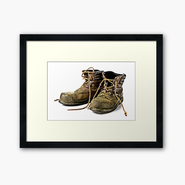 These Boots are made for Workin!! Framed Art Print