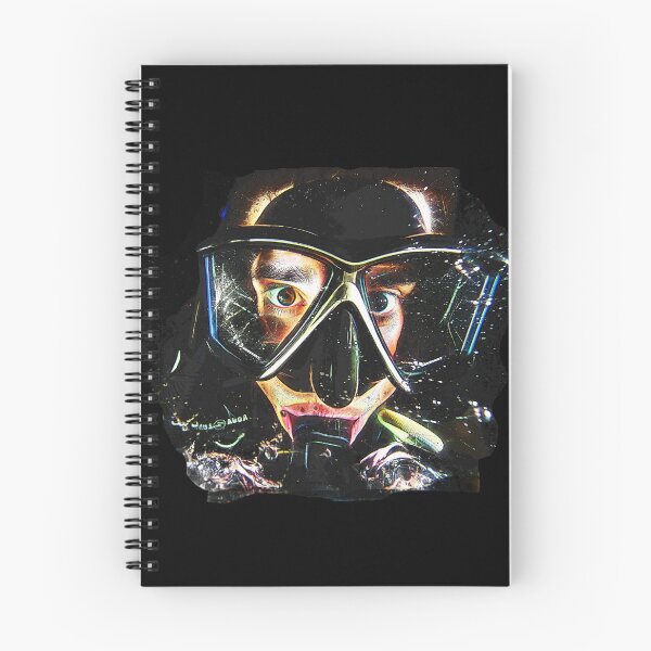 Aperçu de l'œuvre Masque de plongée psychédélique Diver Diver créée et vendue par HumusArt.