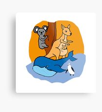 Australian Animals Metal Print