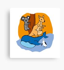Australian Animals Canvas Print