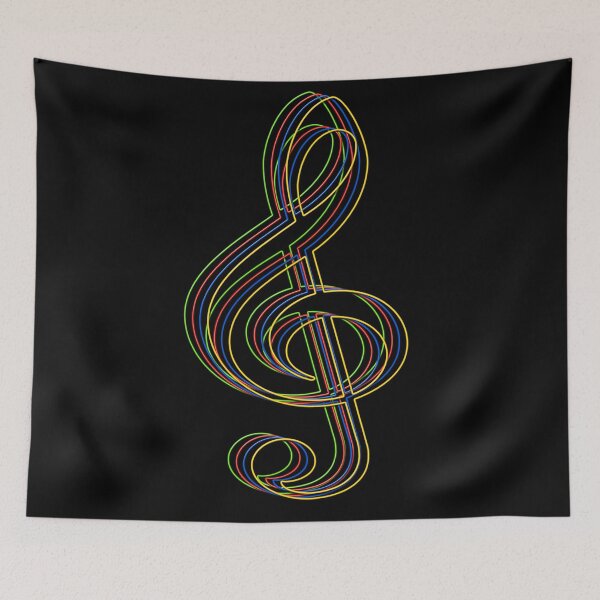 Item preview, Neon treble clef in relief designed and sold by Astralia.
