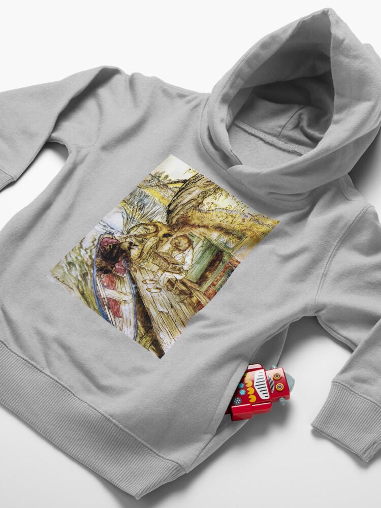 Alternate view of Ratty and Mole on the Riverbank - Wind in the Willows, Arthur Rackham Toddler Pullover Hoodie