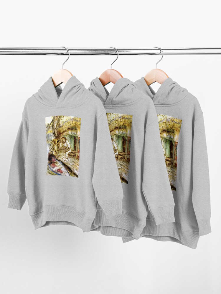 Alternate view of Ratty and Mole on the Riverbank - Wind in the Willows, Arthur Rackham Toddler Pullover Hoodie