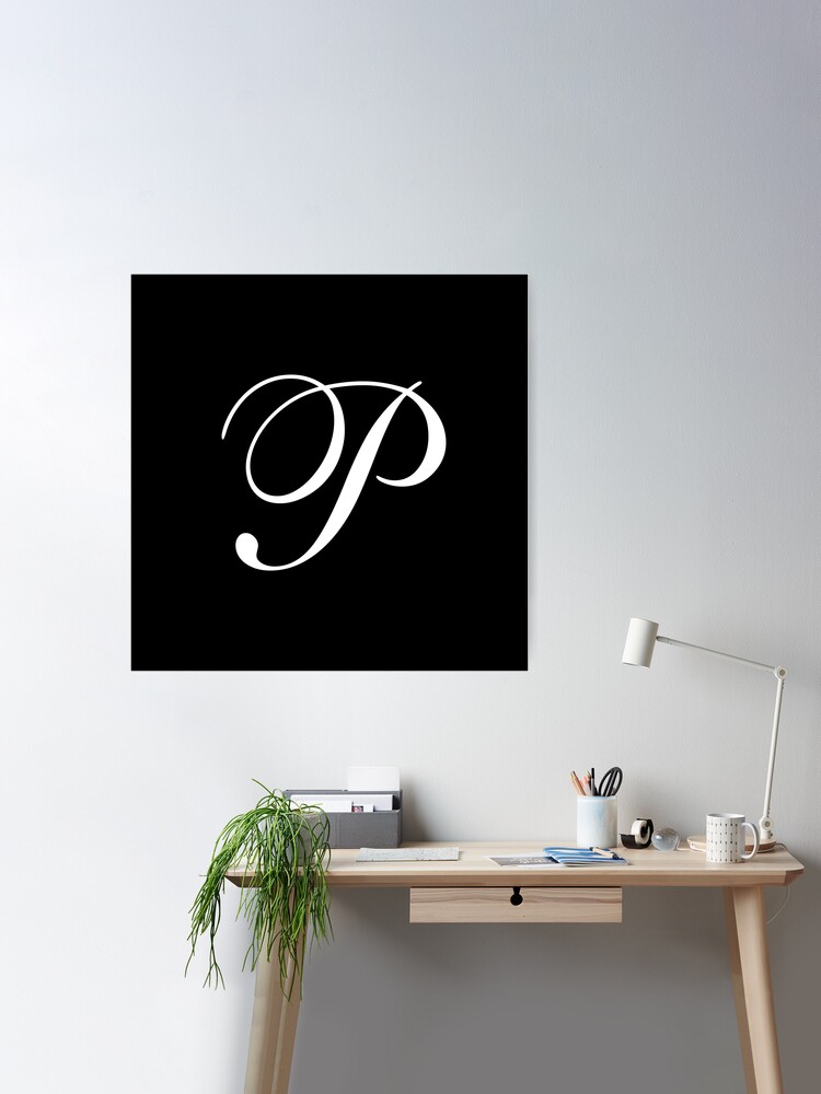 Alphabet letters initials monogram logo pm, mp, m and p posters for the  wall • posters luxury, neon, website