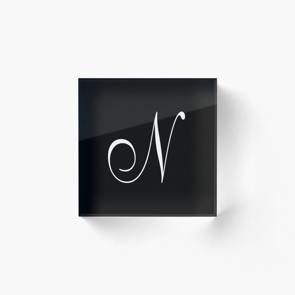 CLN - Choose your Monograms: Modern black, Elegant white