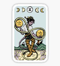 Critical Tarot - Two of Pentacles Sticker