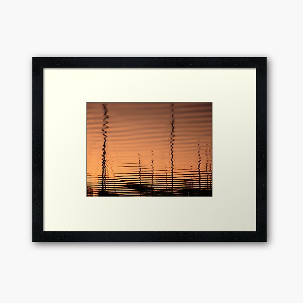 Evening reflections Framed Art Print
