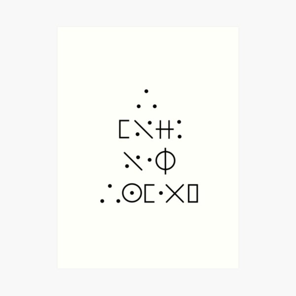 I love Oak Island Code! Art Print