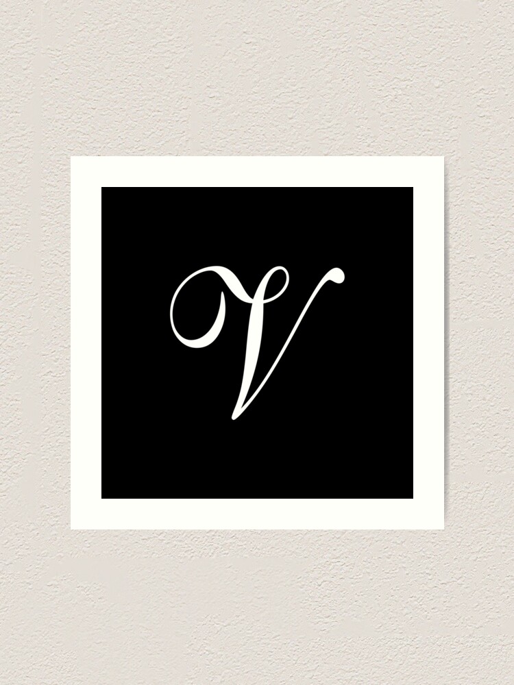 Ornate Letter V Monogram by Art G