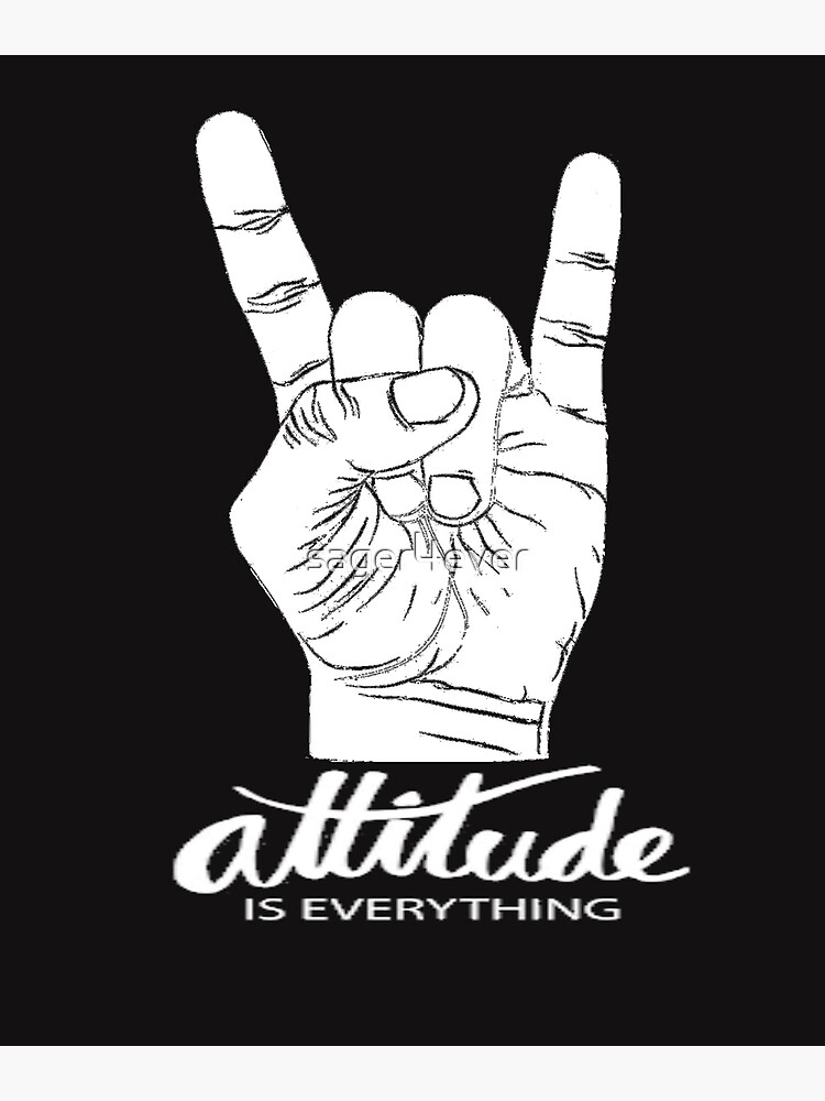 Disover Attitude is everything Premium Matte Vertical Poster