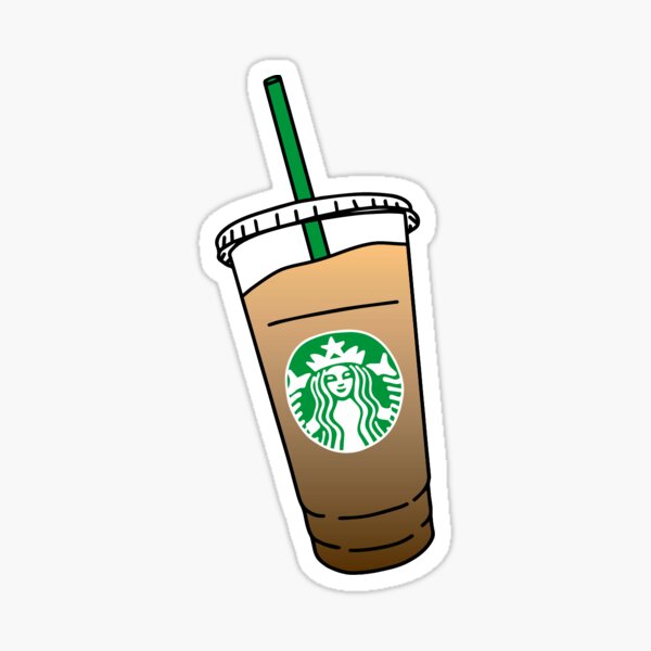 Starbucks coffee sticker, Starbucks iced coffee cup sticker, Starbucks  coffee, Starbucks drinks sticker