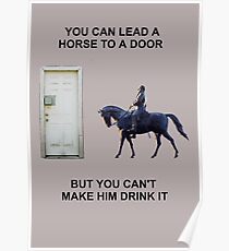 You Can Lead a Horse to a Door Poster