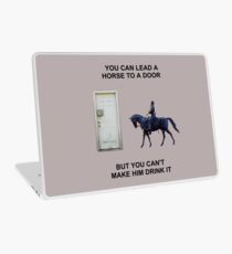 You Can Lead a Horse to a Door Laptop Skin