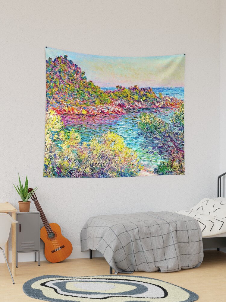 Landscape near Montecarlo Claude Monet Tapestry