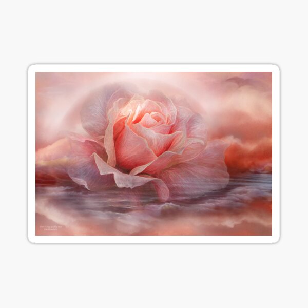 Item preview, Time To Say Goodbye Rose - Print designed and sold by Carol  Cavalaris.
