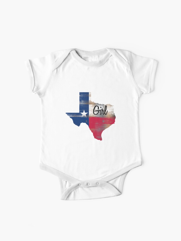 Baby Girls Childrens I Love Texas Texan Flag Printed Long Sleeve 100/% Cotton Infants Tops