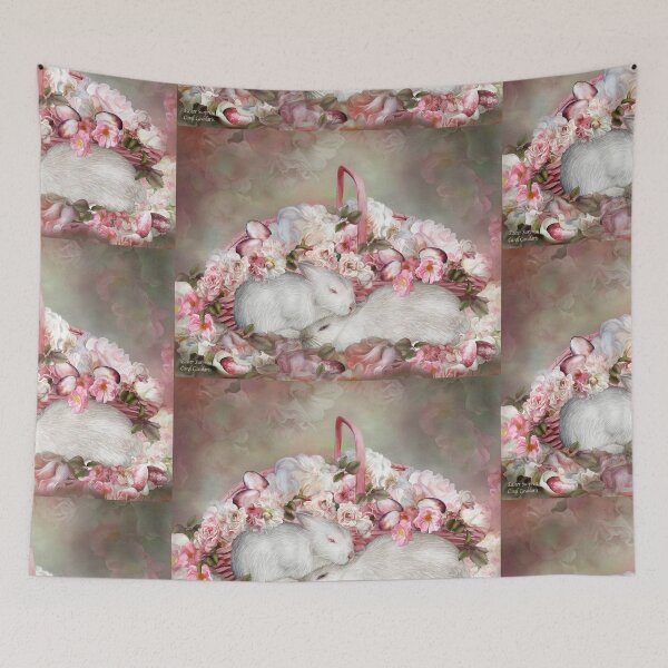 Item preview, Easter Surprise - Bunnies And Roses designed and sold by Carol  Cavalaris.