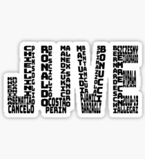 Juventus 2018-2019 - Black Text JUVE Sticker