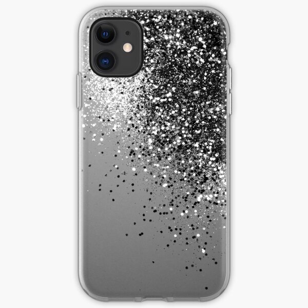 Sparkling Silver Gray Lady Glitter #1 #shiny #decor #art iPhone Soft Case