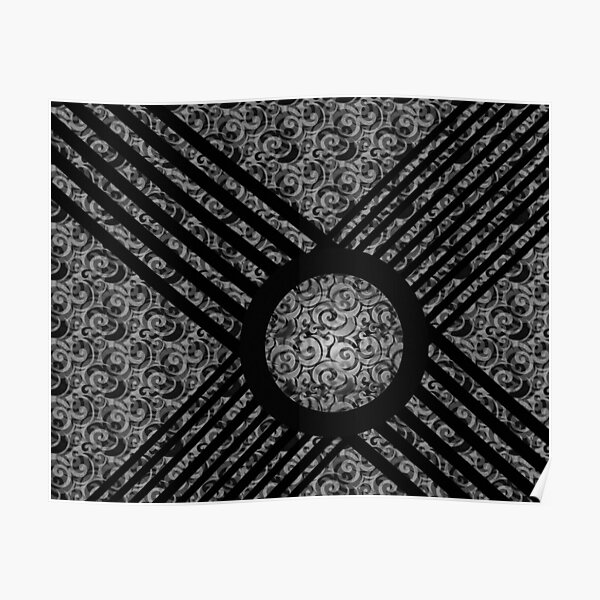 Black & White Graphic Design Poster
